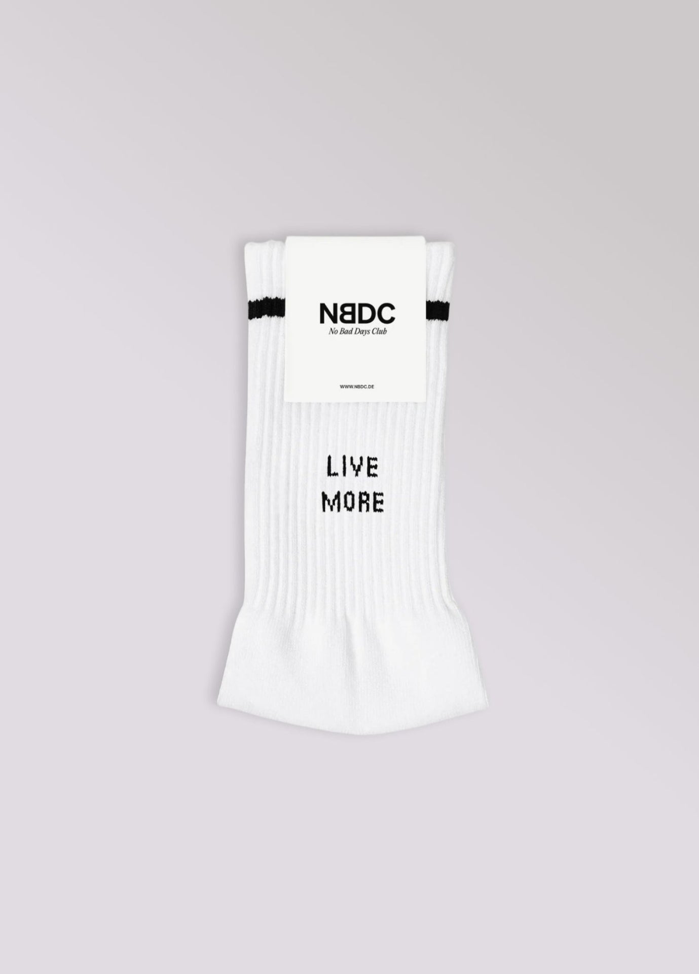 LIVE MORE, WORRY LESS Socken - NBDC